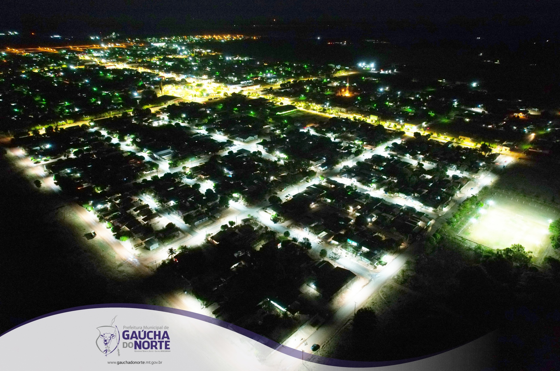 Prefeitura de Gaúcha do Norte inicia melhorias na iluminação pública