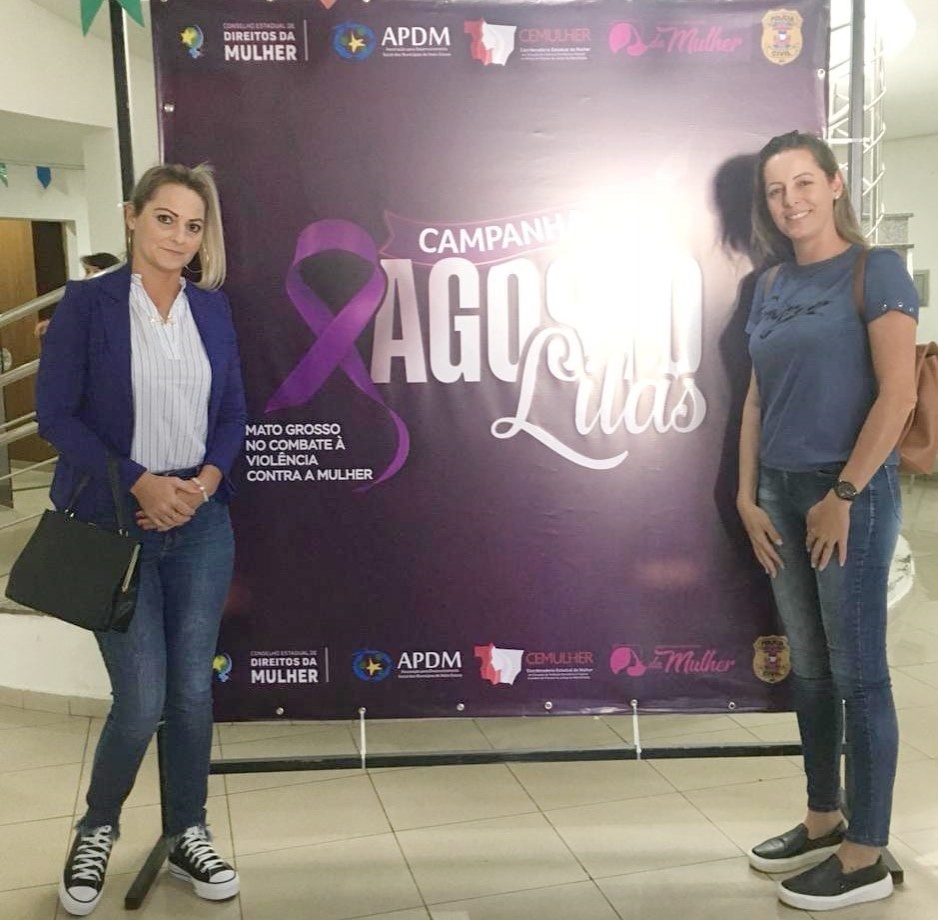 Gaúcha do Norte participa do lançamento da Campanha Agosto Lilás em Mato Grosso